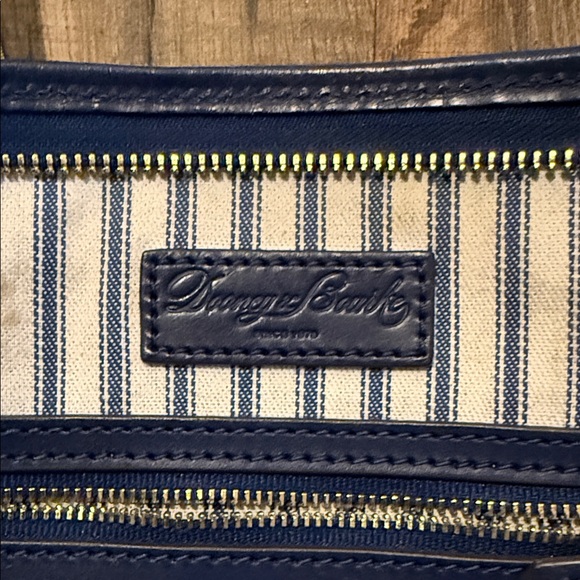 Dooney & Bourke Navy Textured Tote - Picture 3 of 7